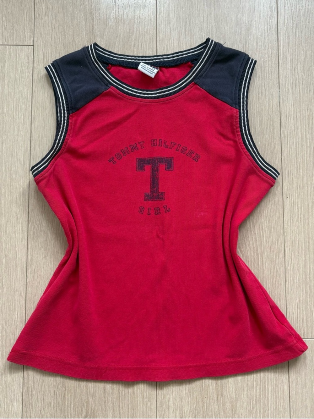 Tommy Hilfiger Red Tank with Black Contrast Trim